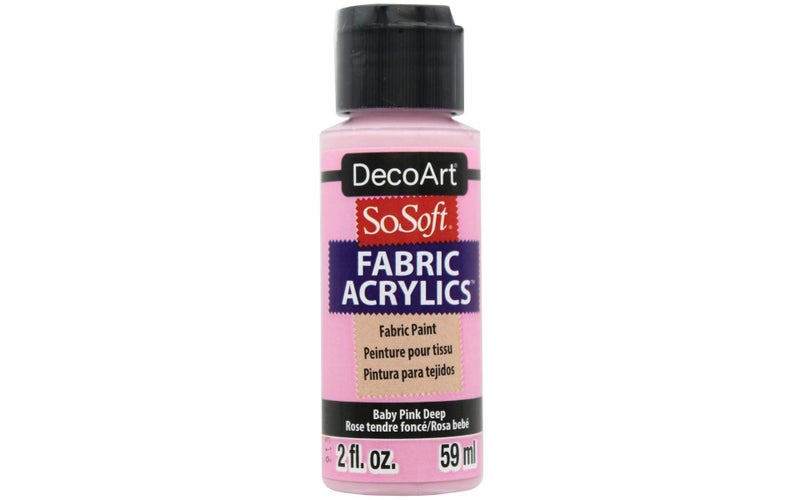 طلاء أكريليك من القماش الناعم من ديكو آرت، 2oz- وردي فاتح عميق